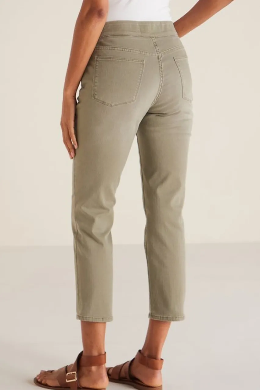 New The Ultimate Denim Pull-On Crop Jeans