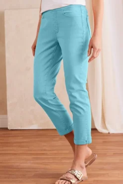 New The Ultimate Denim Pull-On Crop Jeans