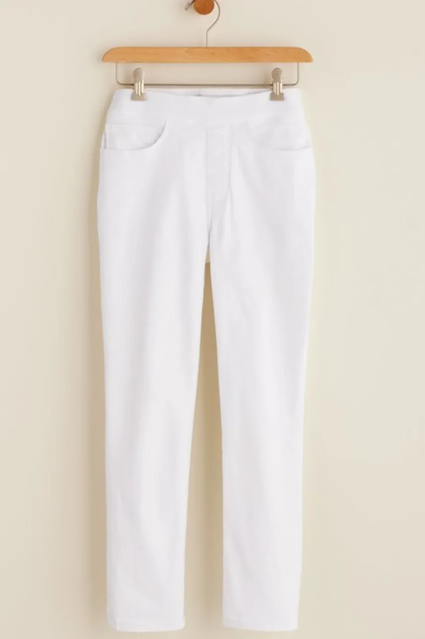 New The Ultimate Denim Pull-On Crop Jeans