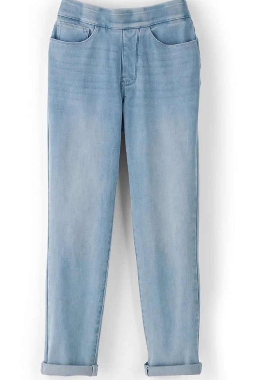 New The Ultimate Denim Pull-On Crop Jeans