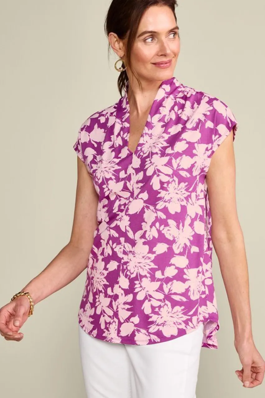 Best Twilight Luau Printed Tunic Tops