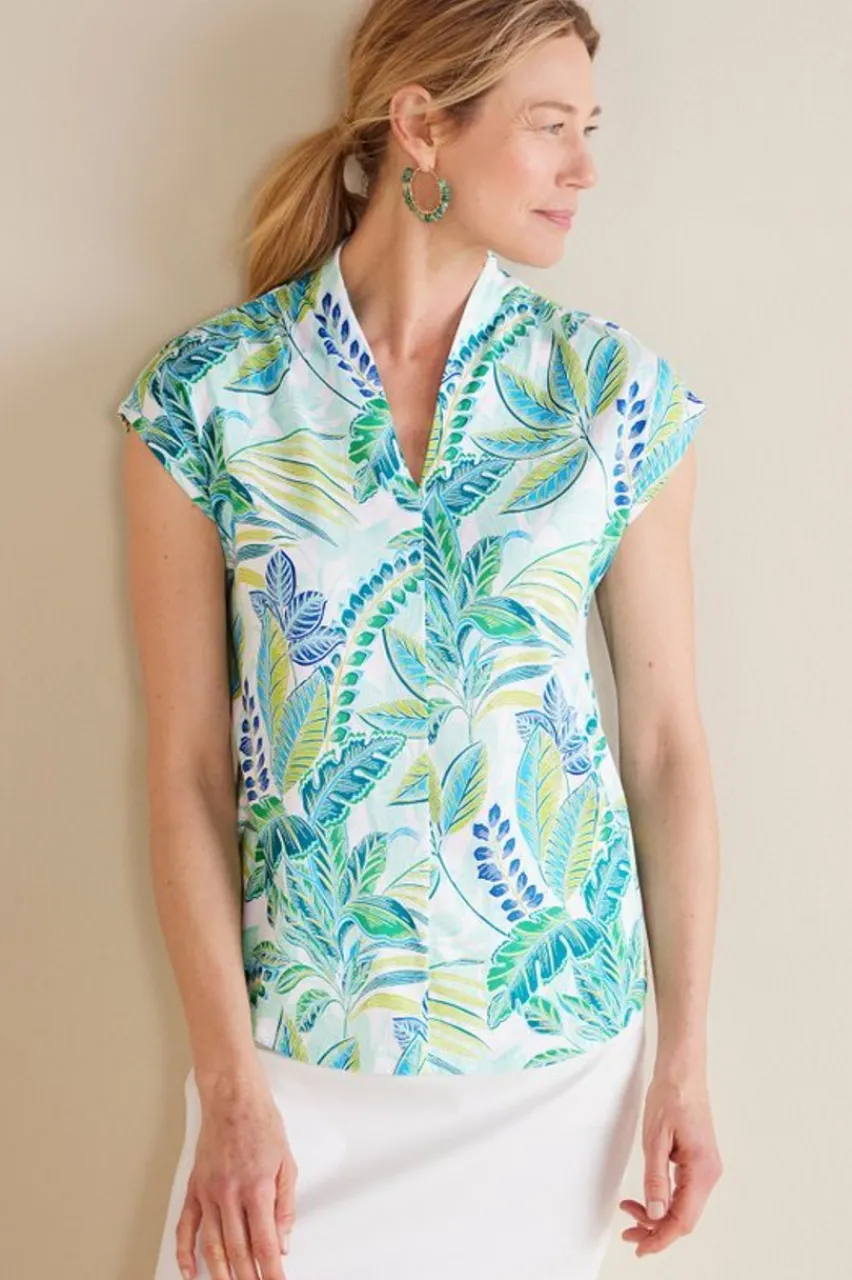 Best Twilight Luau Printed Tunic Tops
