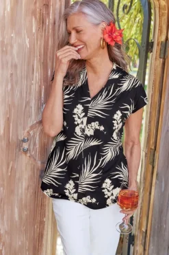 Best Twilight Luau Printed Tunic Tops