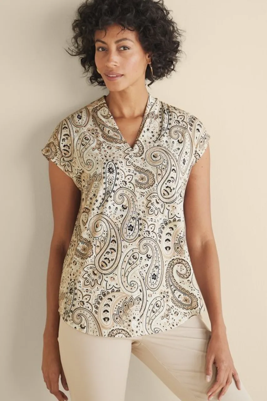 Best Twilight Luau Printed Tunic Tops