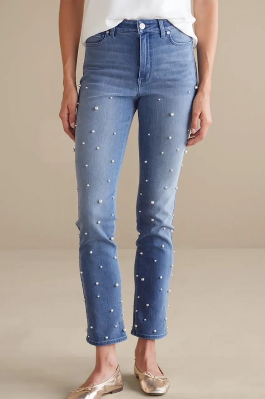 Outlet Ultimate Denim Pearl Straight Leg Jeans Jeans
