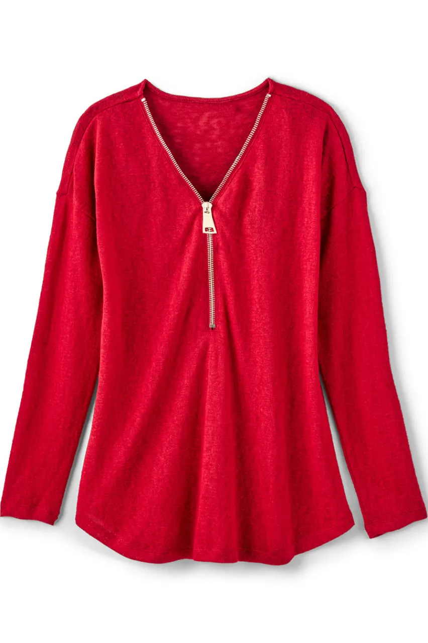 New Valentina Zip Sweater Tops|Sweaters & Cardigans