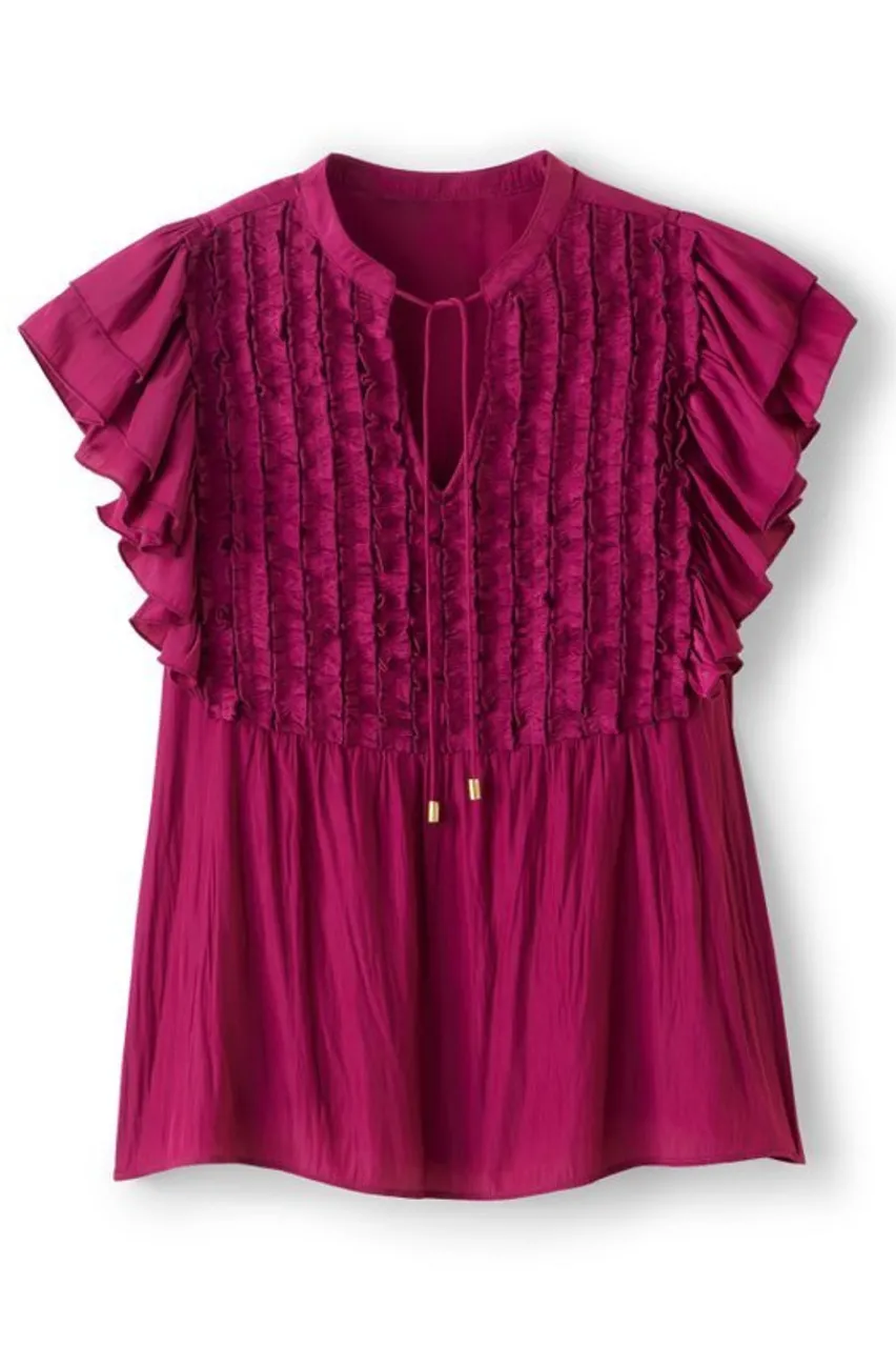 Online Victoria Ruffle Tunic Tops