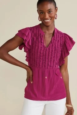 Online Victoria Ruffle Tunic Tops