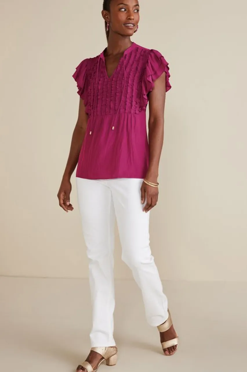 Online Victoria Ruffle Tunic Tops