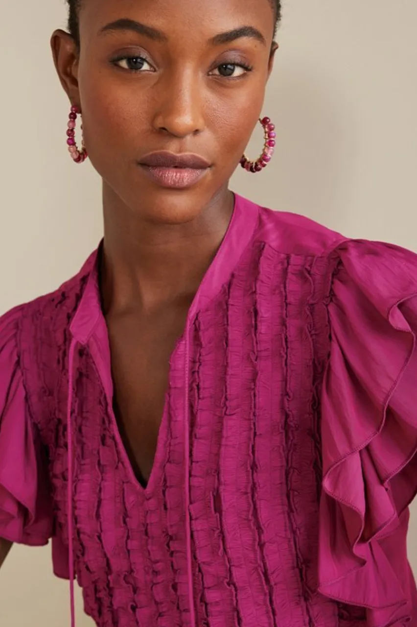 Online Victoria Ruffle Tunic Tops