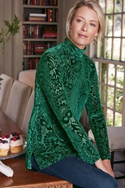 Sale Walden Velvet Turtleneck Tops