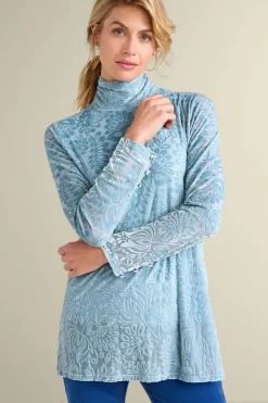 Sale Walden Velvet Turtleneck Tops