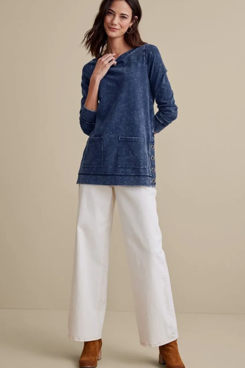 Best Washed Make It Snappy Pullover Tops