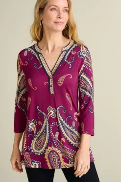 New Zennia Printed Tunic Tops