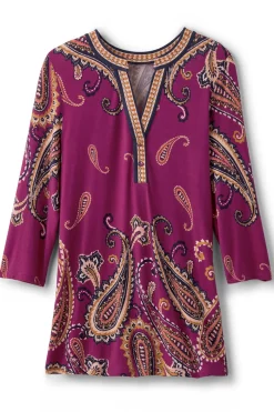 New Zennia Printed Tunic Tops